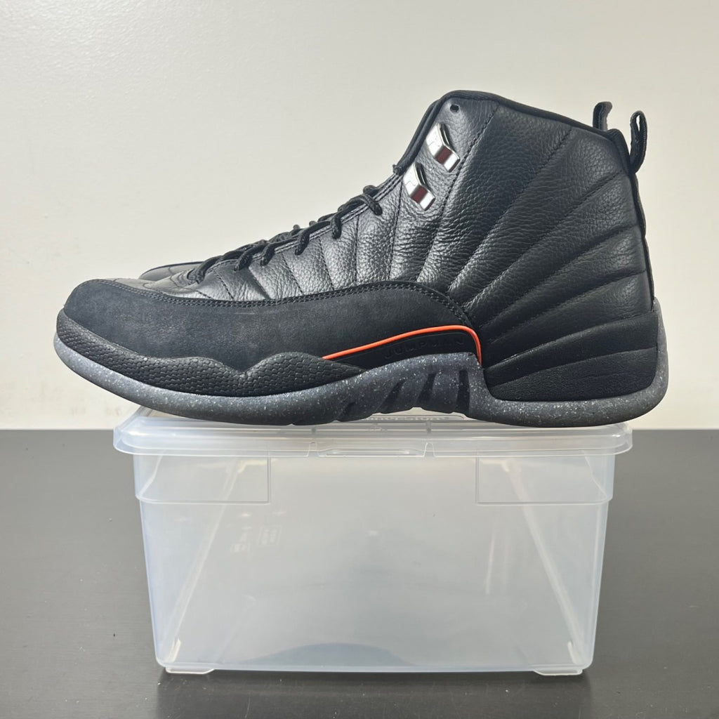 Jordan 12 Retro Utility 11 (Moderately Worn Pre-Owned)JordanBlack/Black-Bright Crimson-White - Image 5