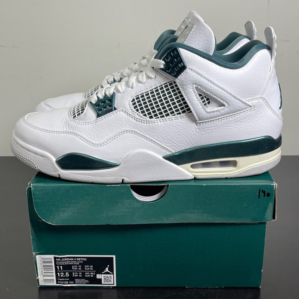 Jordan 4 Retro Oxidized Green 11 (Moderately Worn Pre-Owned)JordanWhite/Oxidized Green/White/Neutral Grey - Image 3