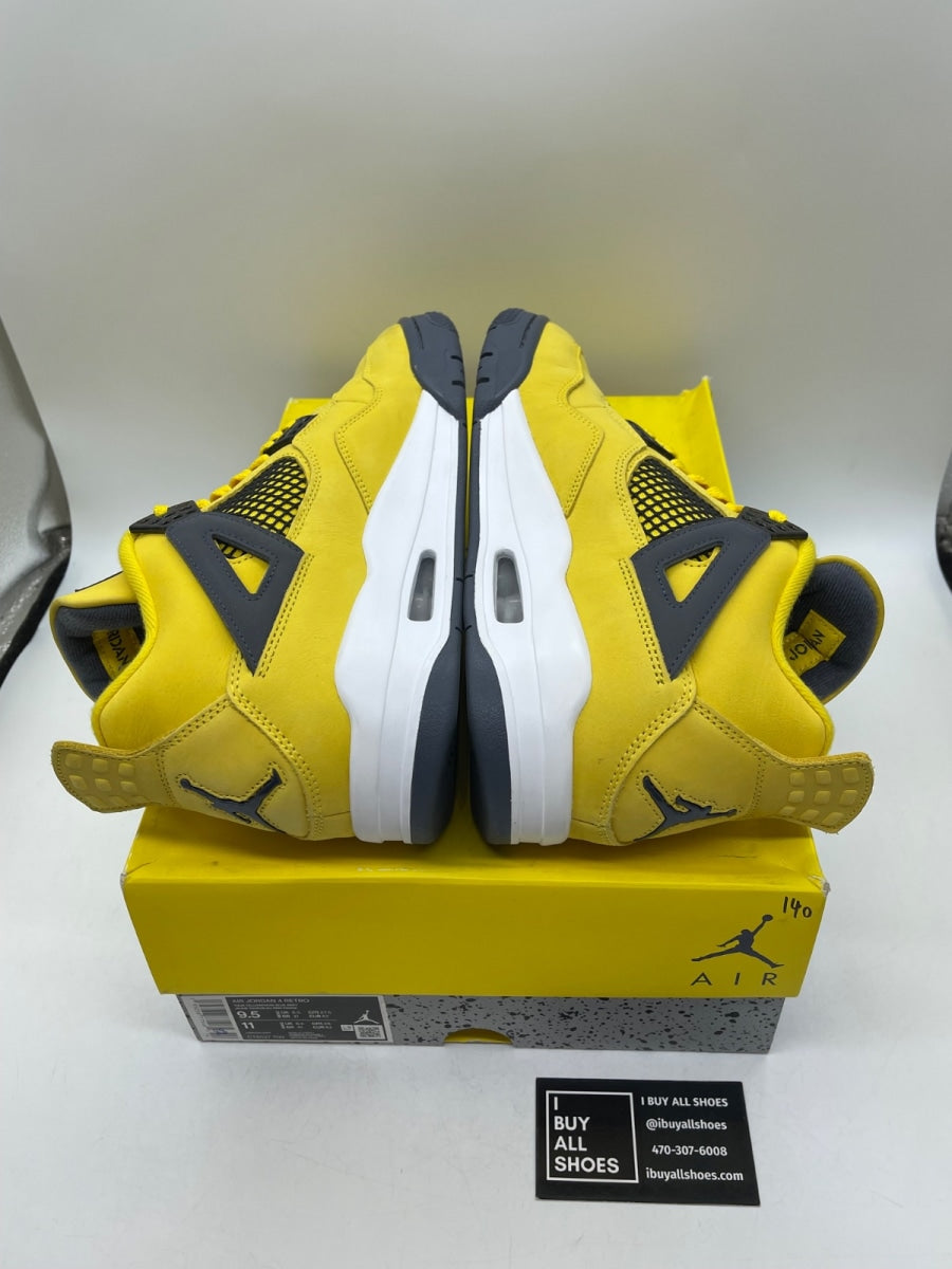 Jordan 4 Retro Lightning (2021) 9.5 (Moderately Worn Pre-Owned) - Image 6