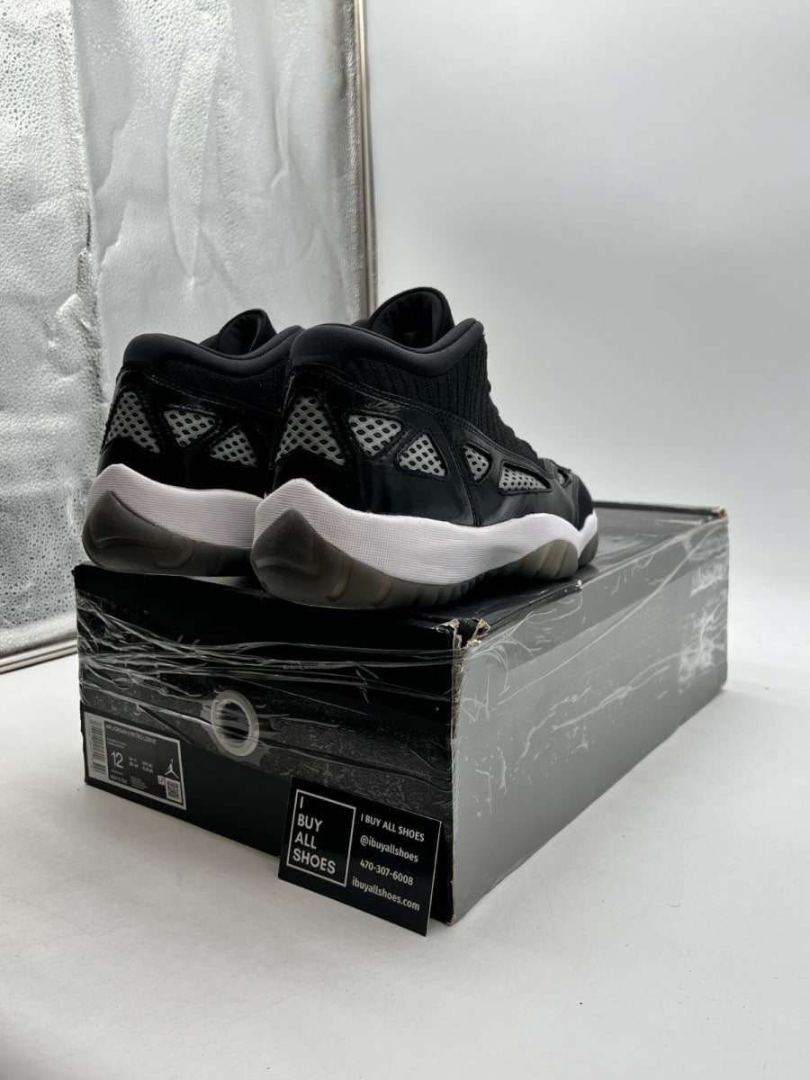 Jordan 11 Retro Low IE Craft Black White 12 (Moderately Worn Pre-Owned) - Image 3