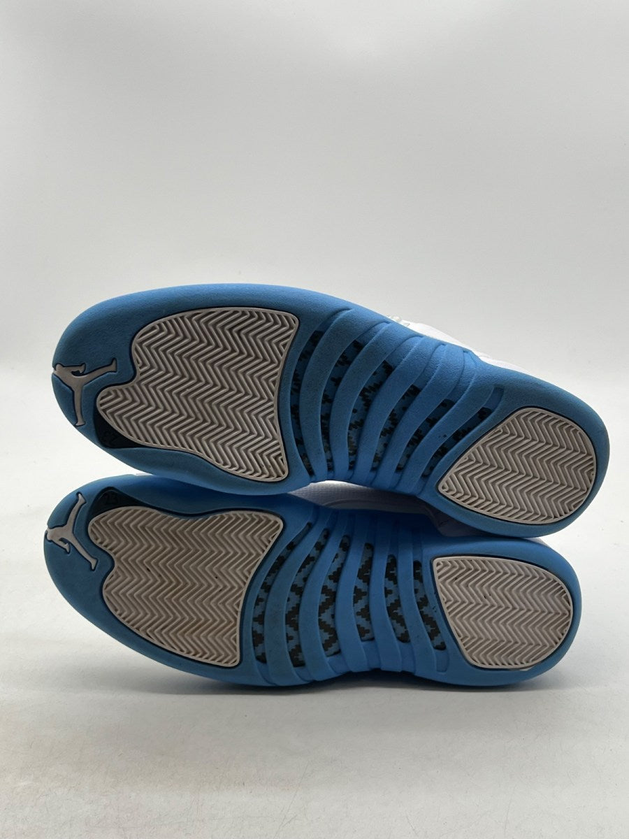 Jordan 12 Retro Melo (2025) 11 (Moderately Worn Pre-Owned)JordanWhite/University Blue/Metallic Silver - Image 7