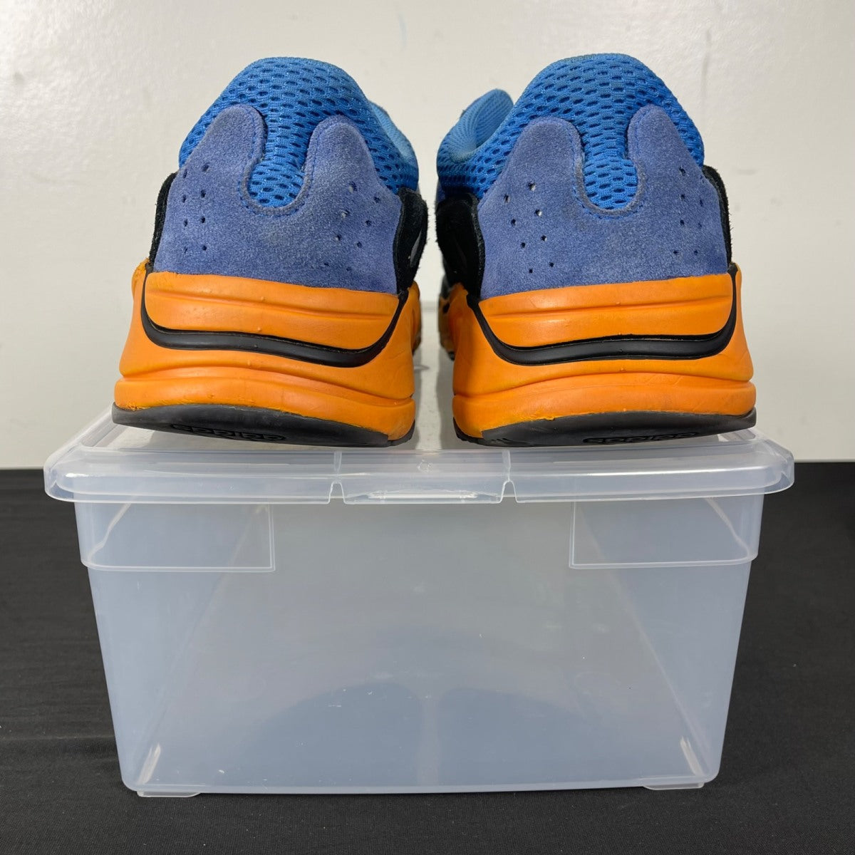 adidas Yeezy Boost 700 Bright Blue 12 (Moderately Worn Pre-Owned)adidasBright Blue/Orange - Image 4
