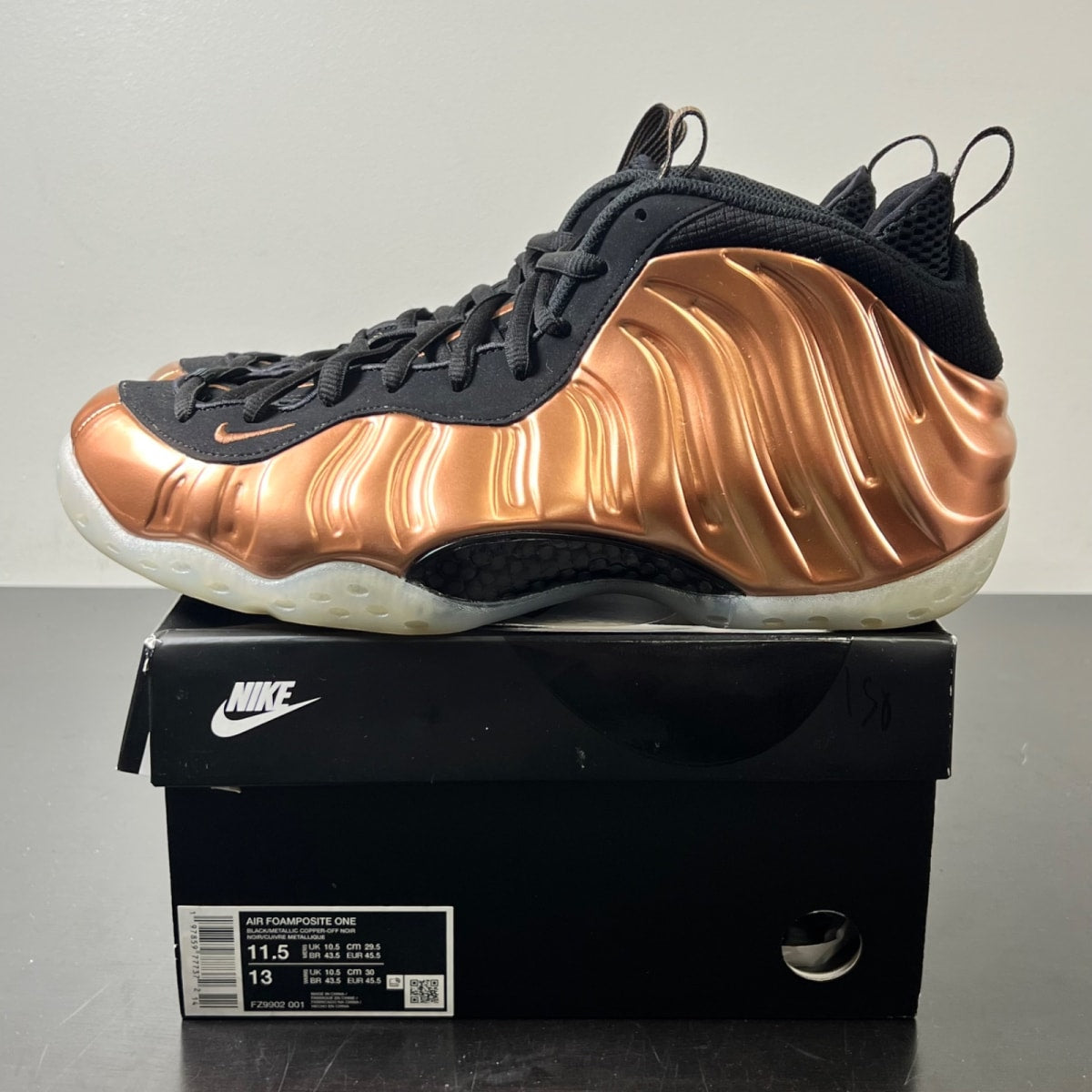 Nike Air Foamposite One Copper (2024) 11.5 (Lightly Worn Pre-Owned)NikeBlack/Metallic Copper/Off Noir - Image 3