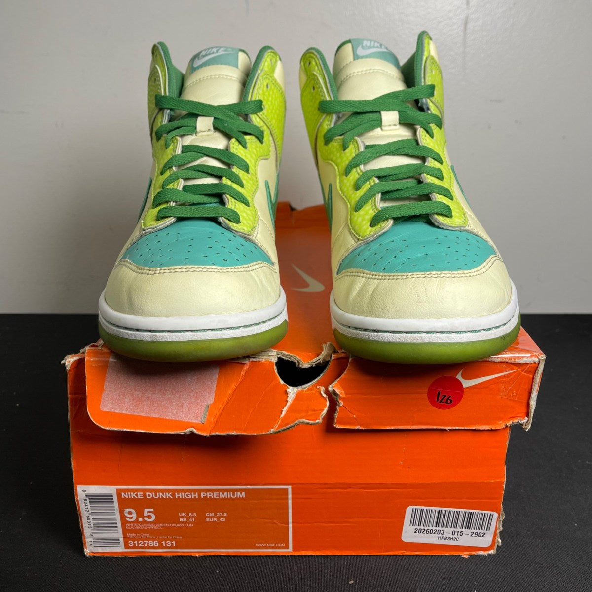 Nike Dunk High Glow-In-The-Dark 2 (Size 9.5) - Image 2
