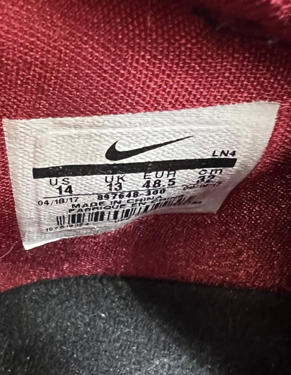 Nike LeBron 15 New Heights 14 (Lightly Worn Pre-Owned)NikeDark Atomic Teal/Ale Brown-Team Red - Image 6