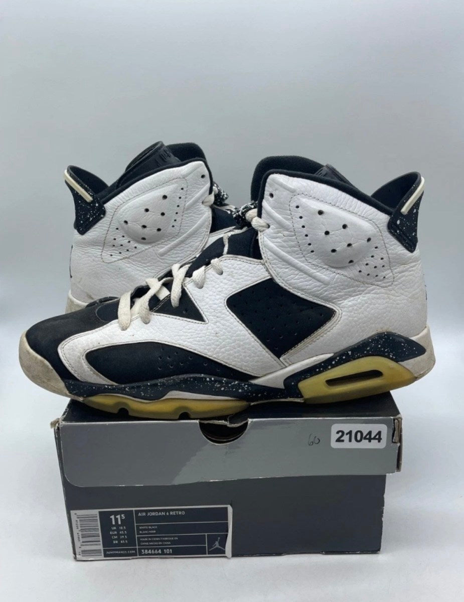 Jordan 6 Retro Oreo 11.5 (Heavily Worn Pre-Owned)JordanWhite/Black-Speckle - Image 1