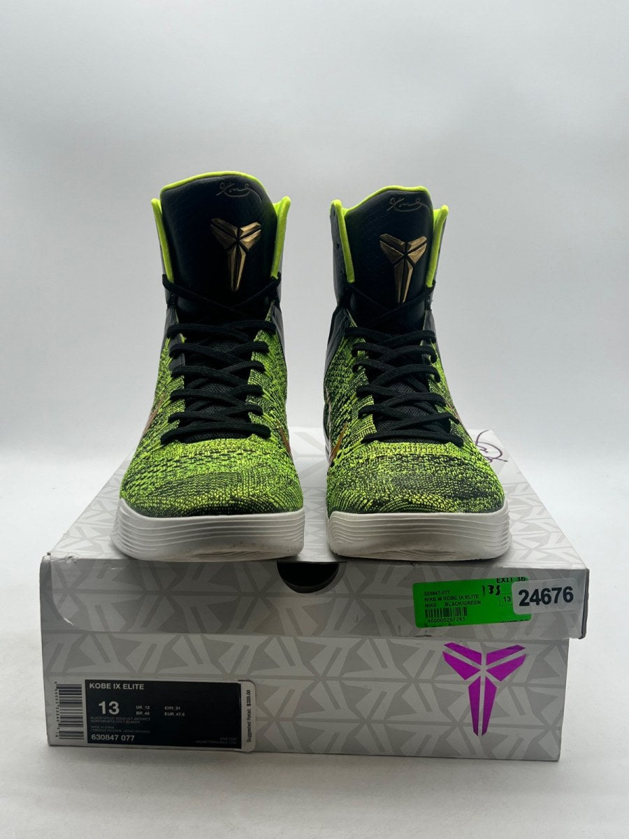 Nike Kobe 9 Elite Victory Restored 13 (Lightly Worn Pre-Owned)NikeBlack/Volt-Anthracite-Gold - Image 2