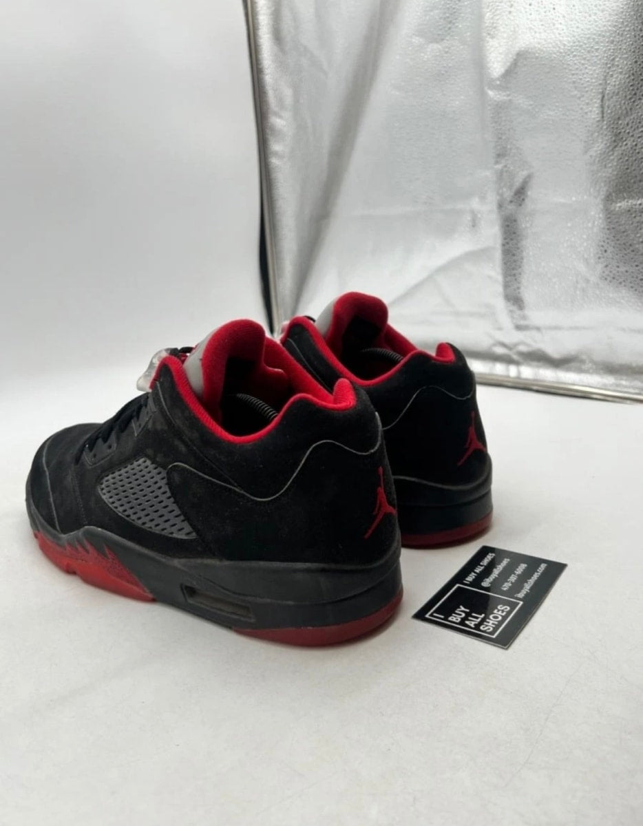 Jordan 5 Retro Low Alternate 90 12 (Moderately Worn Pre-Owned)JordanBlack/Gym Red-Metallic Hematite - Image 12