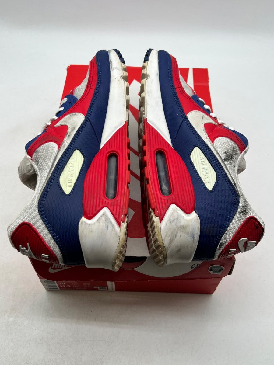 Nike Air Max 90 USA (2020) 10 (Moderately Worn Pre-Owned)NikeWhite/Red-Royal - Image 9