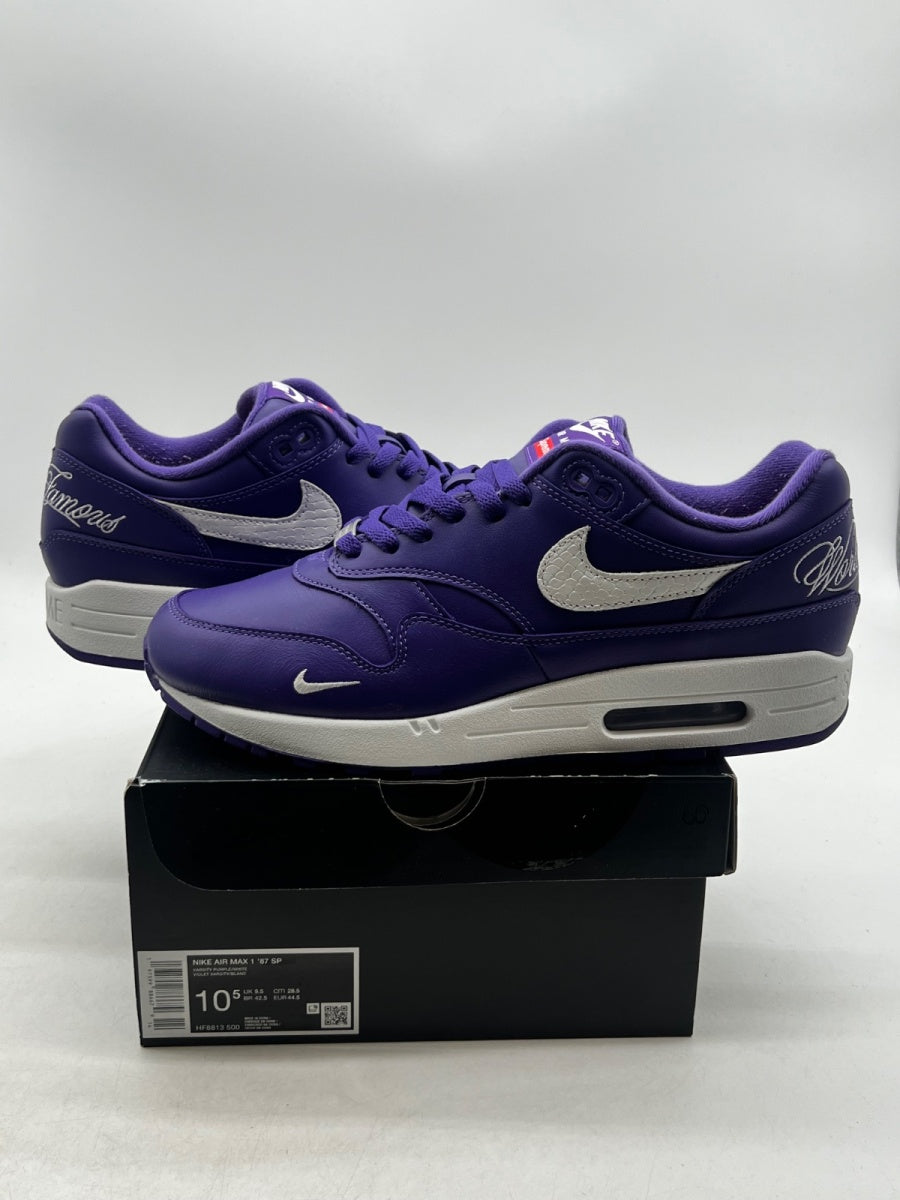 Nike Air Max 1 '87 SP Supreme Varsity Purple 10.5 (VNDS Pre-Owned)Nike - Image 1
