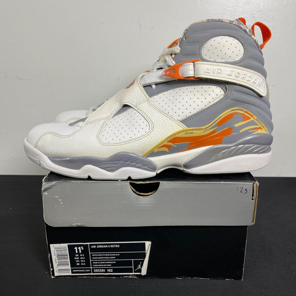 Air Jordan 8 Retro 'Orange Blaze' 11.5 (Moderately Worn Pre-Owned)Air Jordan - Image 3