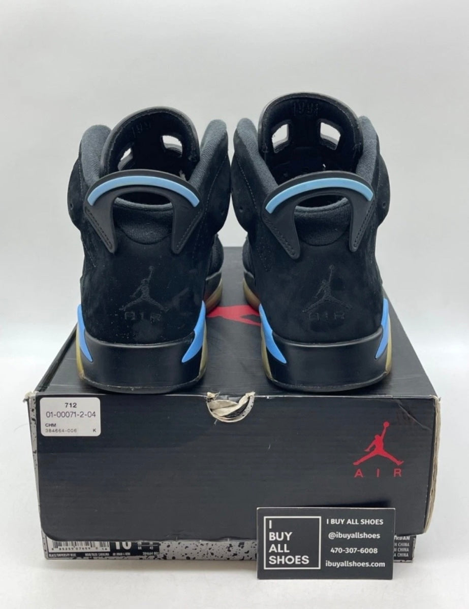 Jordan 6 Retro UNC 10 (Moderately Worn Pre-Owned)JordanBlack/University Blue - Image 3