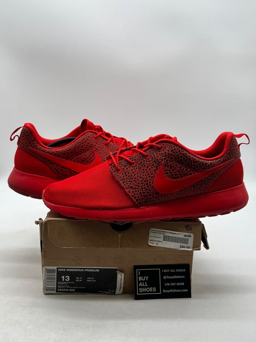 Nike Roshe Run Safari Challenge Red 13 (Lightly Worn Pre-Owned) - Image 1