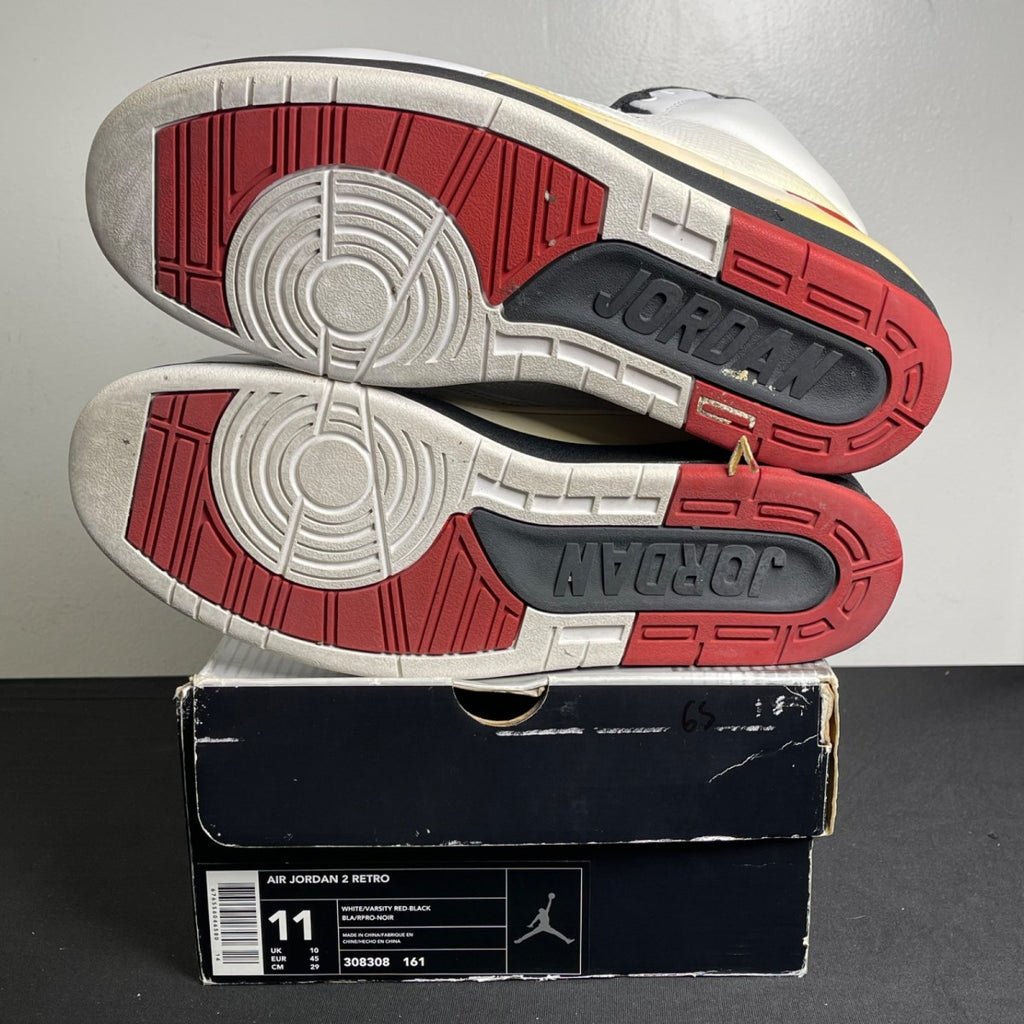 Jordan 2 Retro White Varsity Red (2004) (Size 11) - Image 5