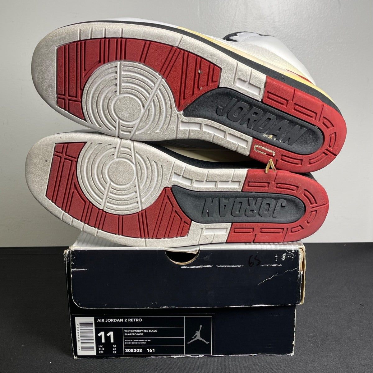 Jordan 2 Retro White Varsity Red (2004) (Size 11) - Image 5