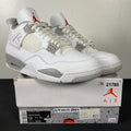 Jordan 4 Retro White Oreo (2021) 13 (Moderately Worn Pre-Owned)JordanWhite/Tech Grey-Black-Fire Red - Image 1