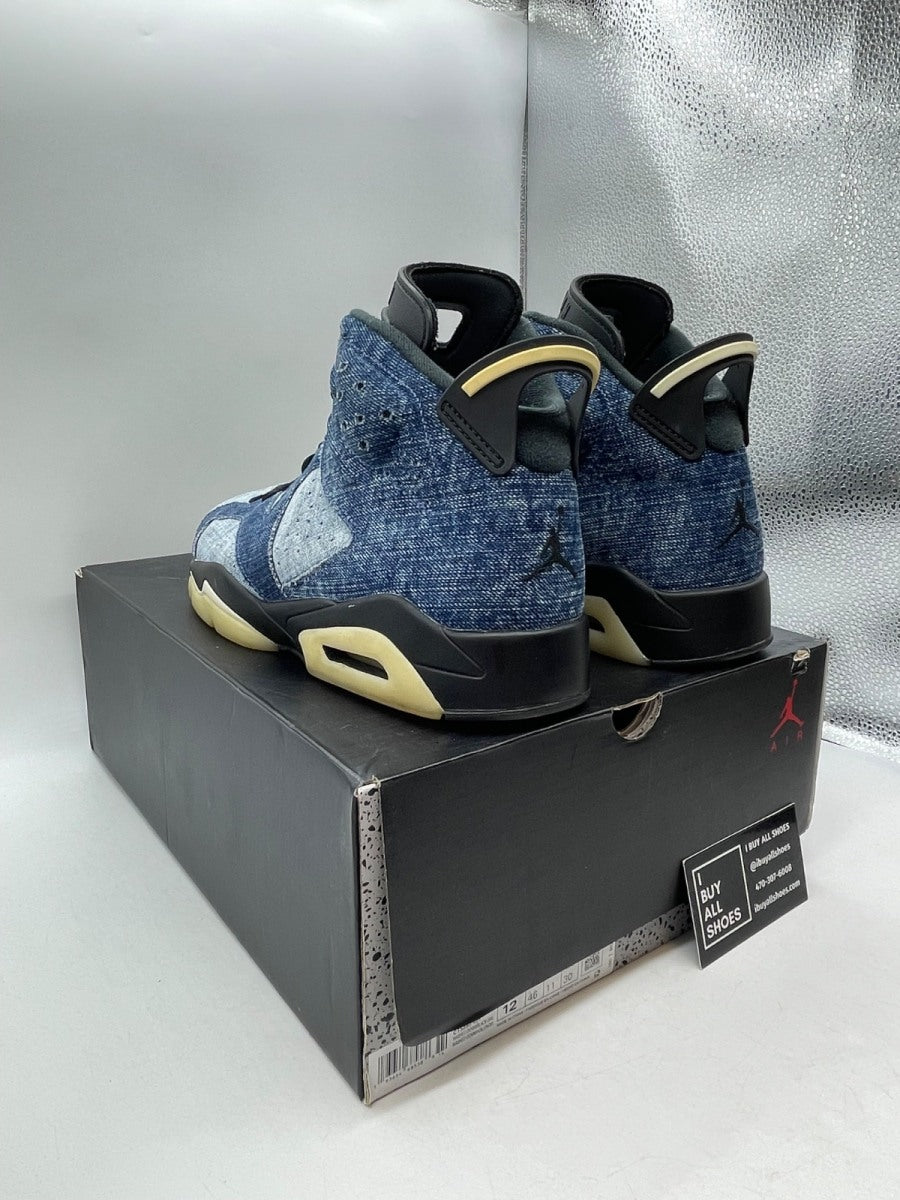 Jordan 6 Retro Washed Denim 12 (Moderately Worn Pre-Owned) - Image 4