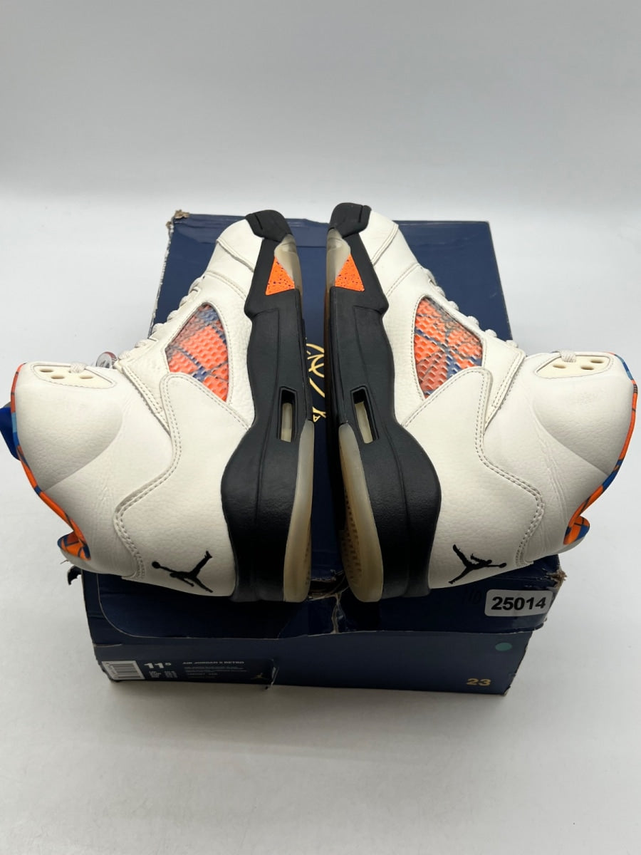 Jordan 5 Retro International Flight 11.5 (Moderately Worn Pre-Owned)JordanSail/Racer Blue-Cone-Black - Image 9