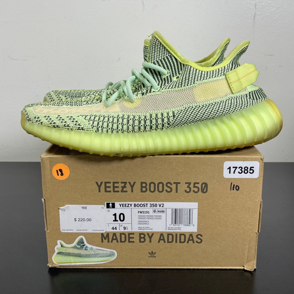 adidas Yeezy Boost 350 V2 Yeezreel (Non-Reflective) 10 (Moderately Worn Pre-Owned)adidasYeezreel/Yeezreel/Yeezreel - Image 3