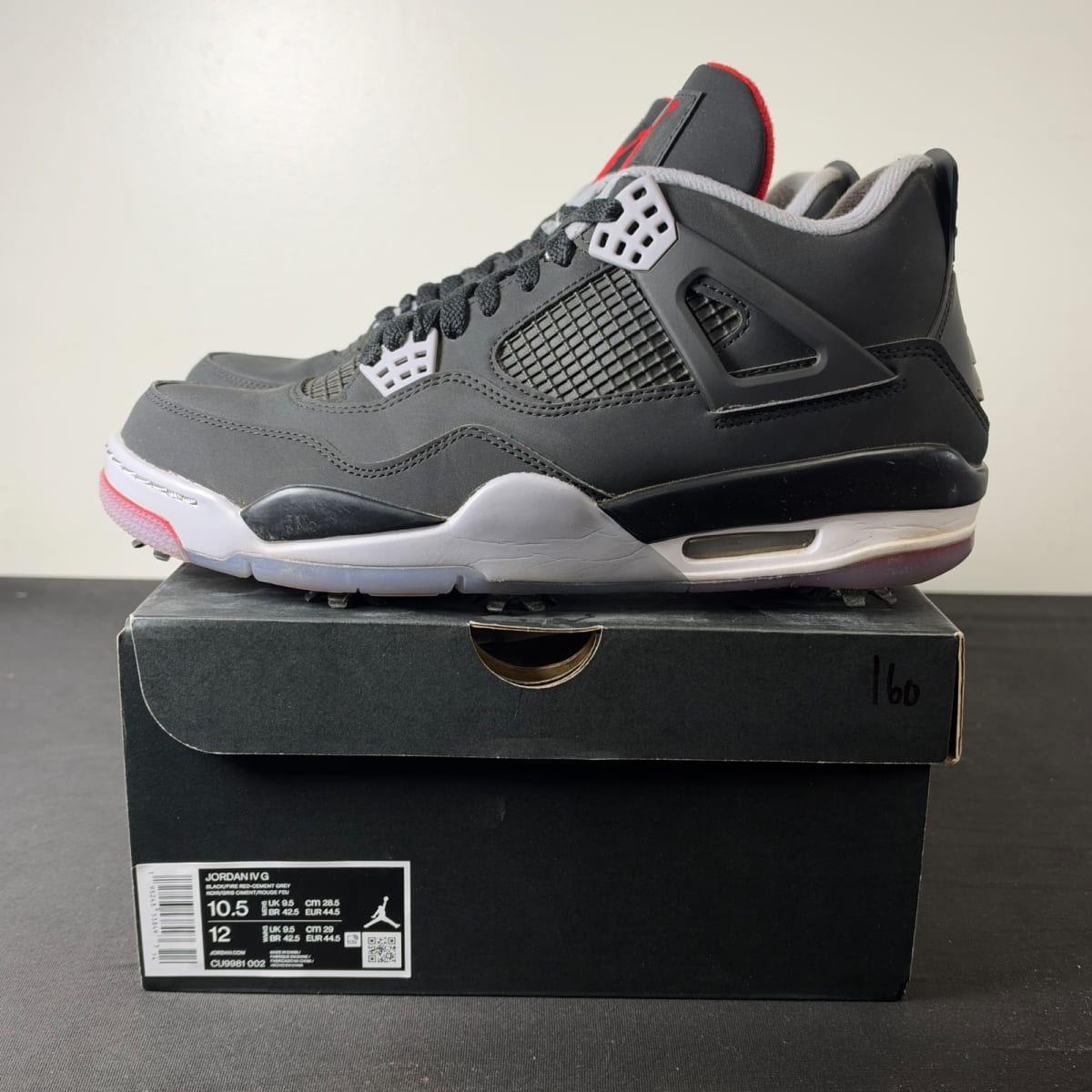 Jordan 4 Retro Golf Bred (Size 10.5) - aux