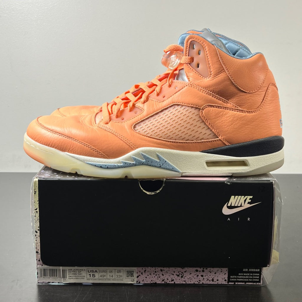 Jordan 5 Retro DJ Khaled We The Best Crimson Bliss 15 (Moderately Worn Pre-Owned)JordanCrimson Bliss/Leche Blue-Sail - Image 3