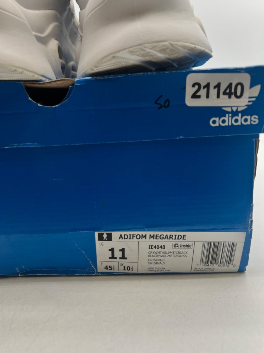 adidas adiFOM Megaride Crystal White Silver Metallic Core Black 11 (Lightly Worn Pre-Owned) - Image 4