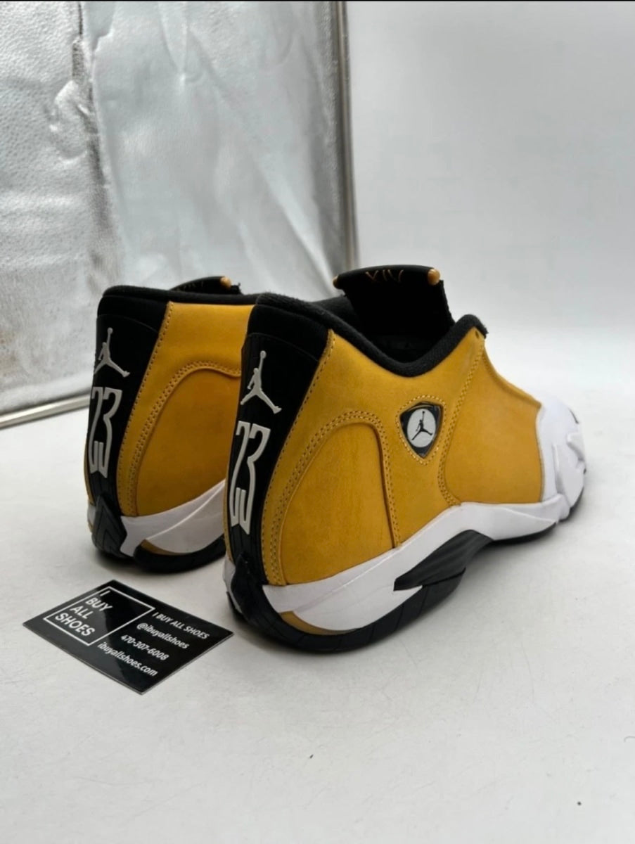 Jordan 14 Retro Light Ginger (2022) 10 (Lightly Worn Pre-Owned)JordanLight Ginger/Black/White - Image 3