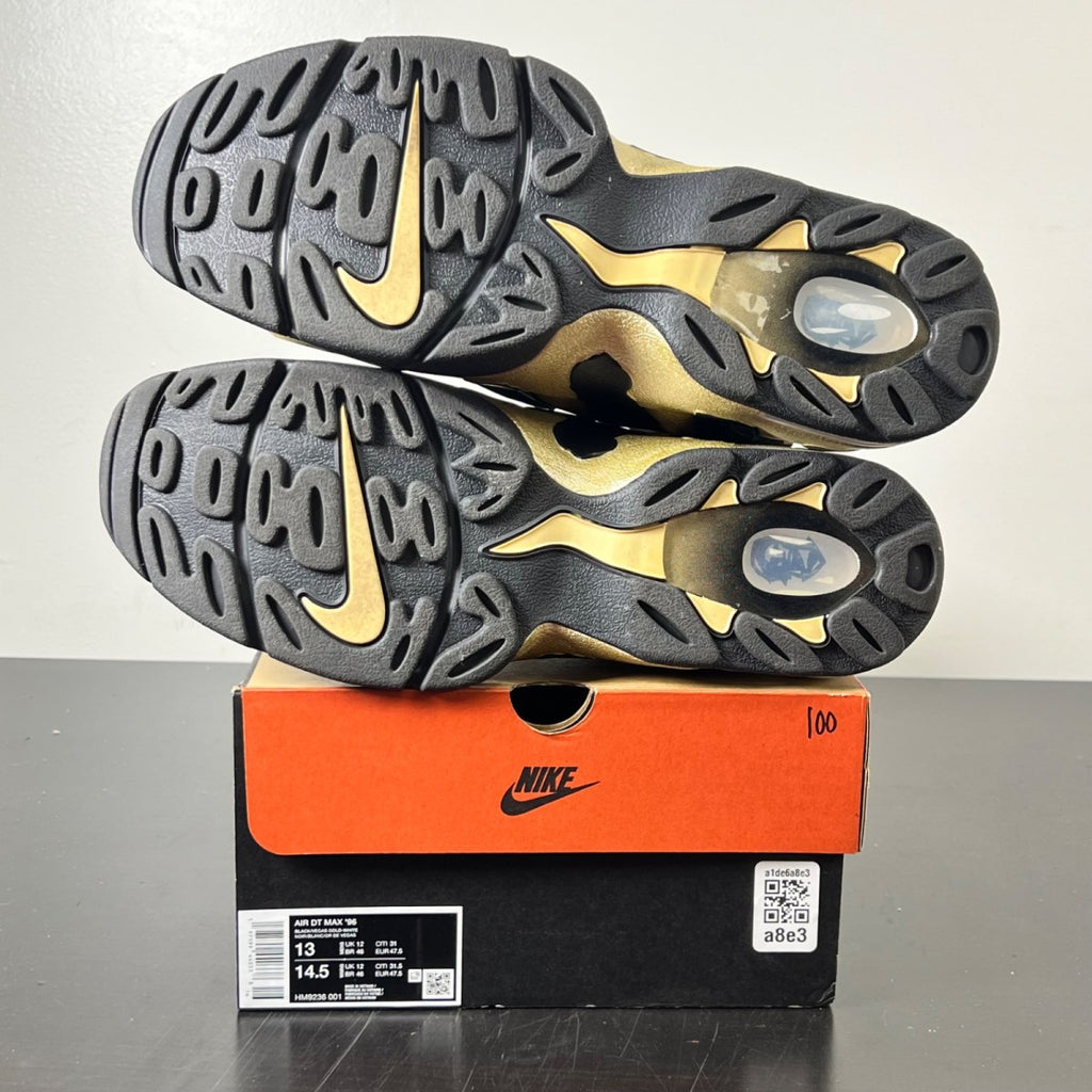 Nike Air DT Max '96 Black Vegas Gold 13 (Lightly Worn Pre-Owned)NikeBlack/Vegas Gold-White - Image 6