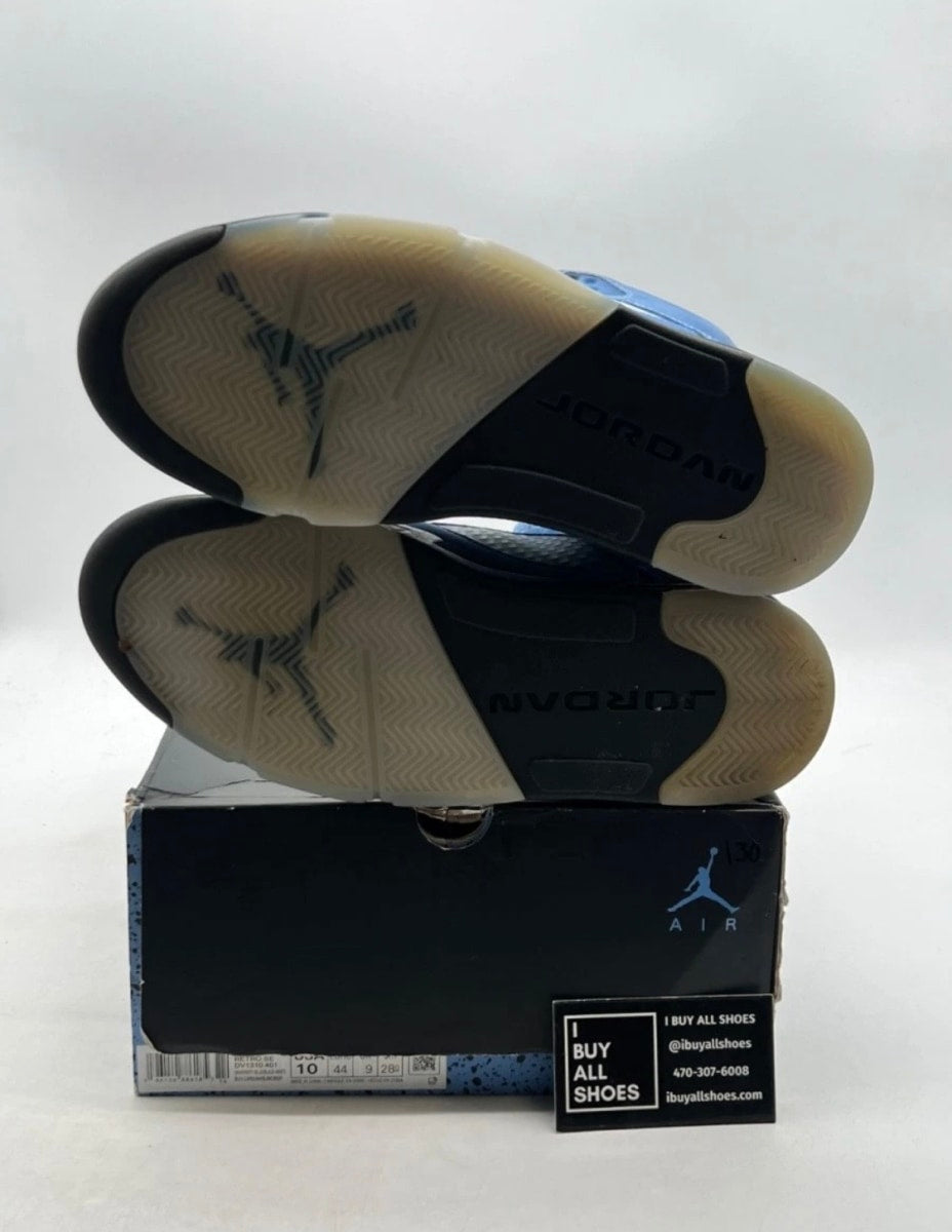 Jordan 5 Retro UNC University Blue 10 (Moderately Worn Pre-Owned)JordanUniversity Blue/Black/White - Image 7