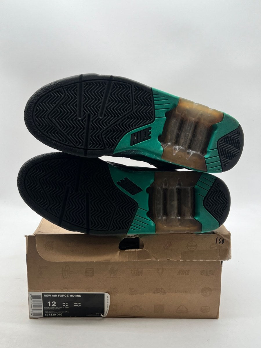 Nike Air Force 180 Atomic Teal 12 (Lightly Worn Pre-Owned)NikeBlack/Atomic Teal - Violet Force - Image 8