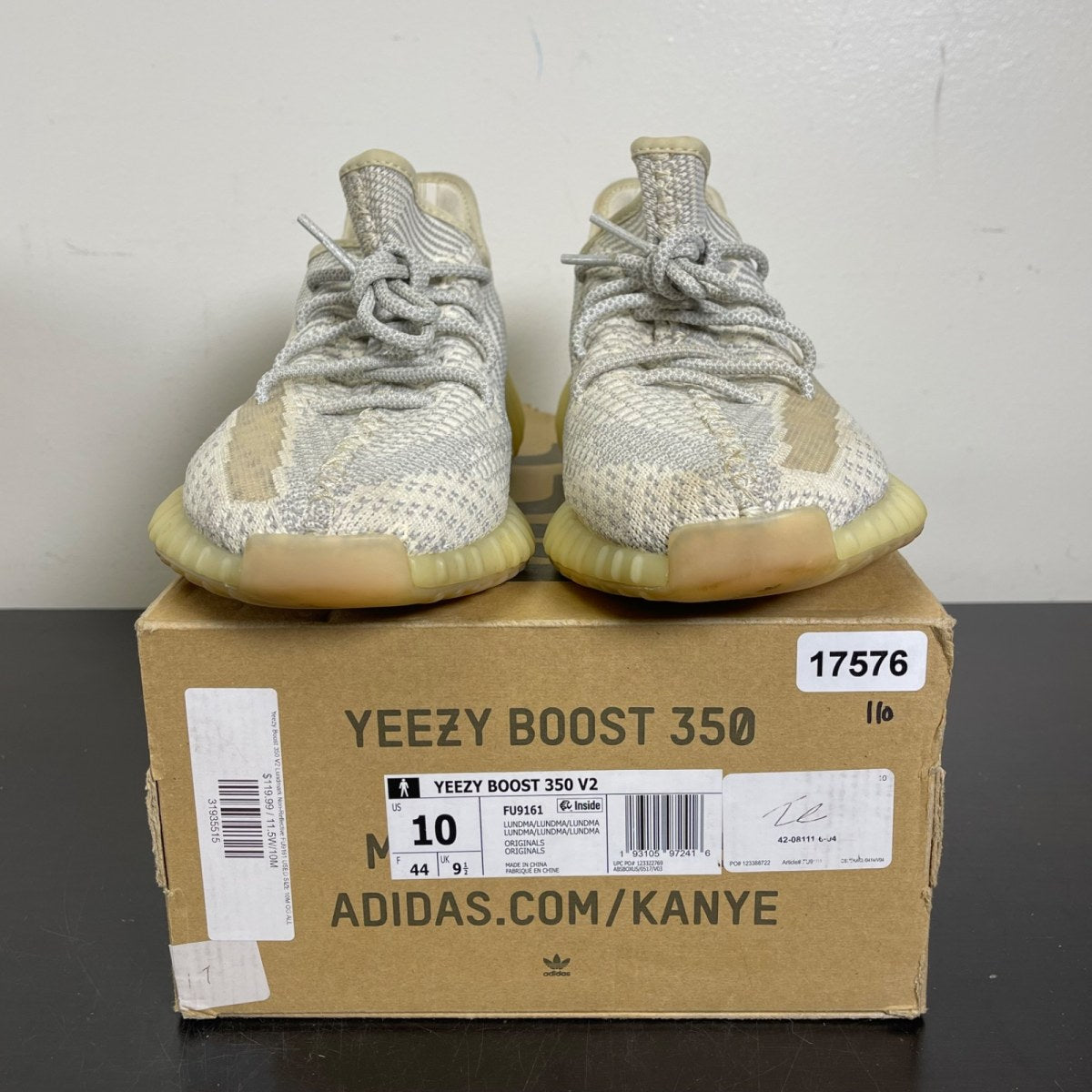 adidas Yeezy Boost 350 V2 Lundmark (Non Reflective) 10 (Moderately Worn Pre-Owned)adidasLundmark/Lundmark/Lundmark - Image 2