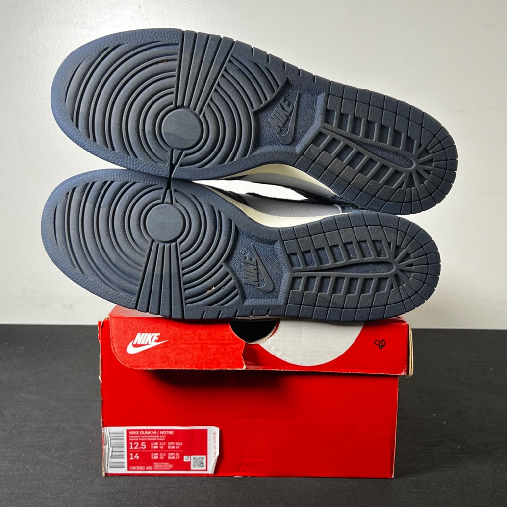 Nike Dunk High AB Notre Midnight Navy 12.5 (Lightly Worn Pre-Owned)NikePearl White/Blue Void-Grand Purple - Image 6