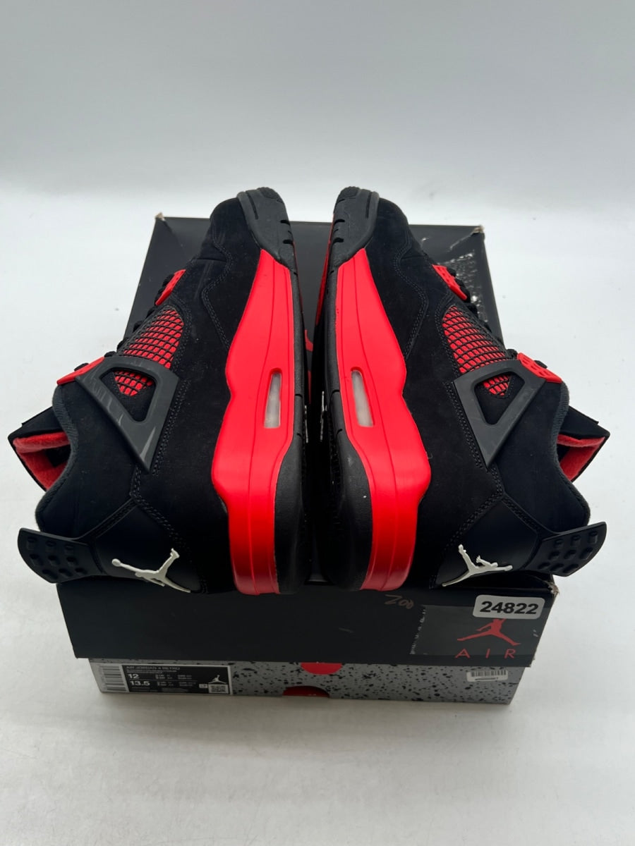Jordan 4 Retro Red Thunder 12 (Lightly Worn Pre-Owned)JordanBlack/Multi-Color-Multi-Color-Crimson - Image 9