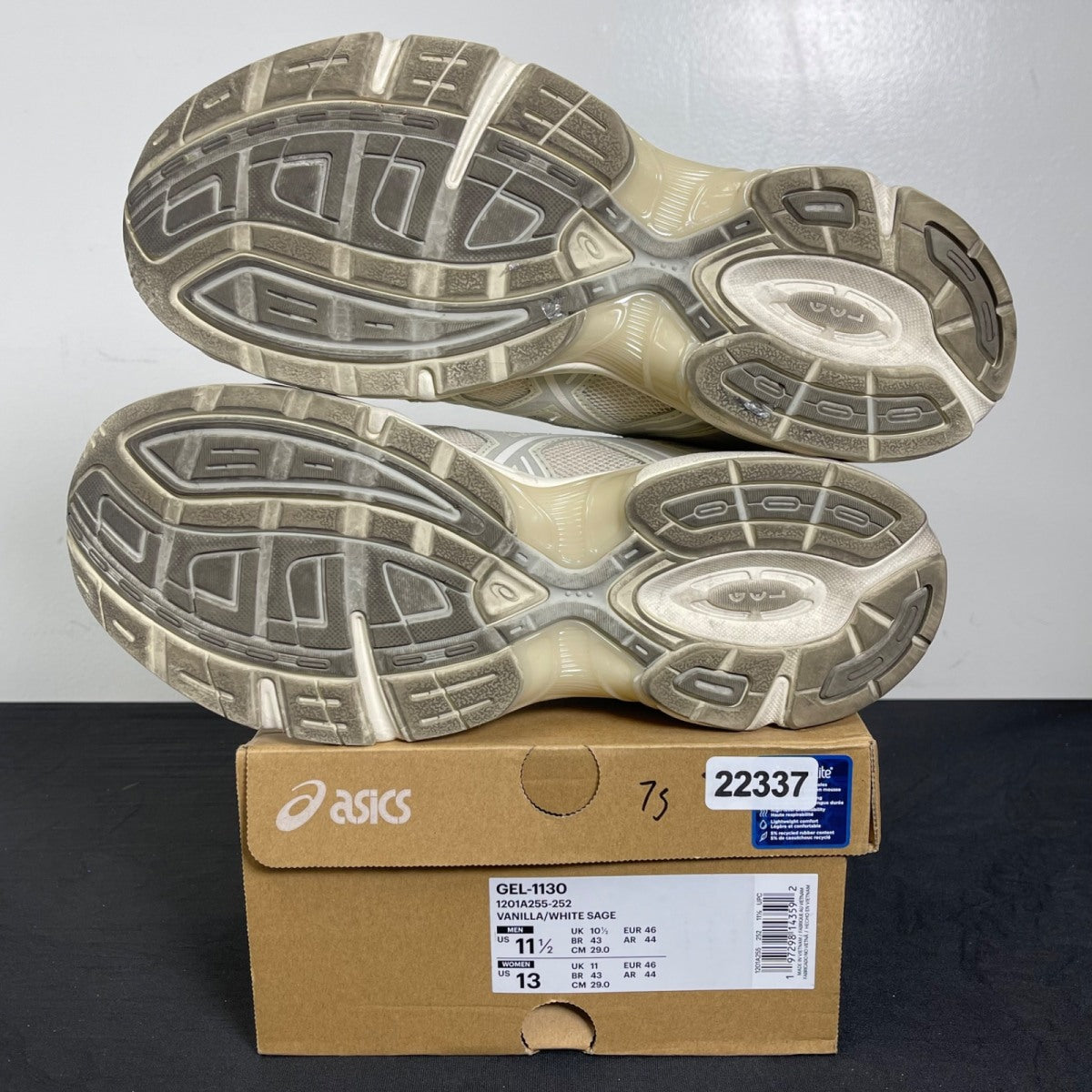 ASICS Gel-1130 Vanilla White Sage 11.5 (Moderately Worn Pre-Owned)ASICSVanilla/White Sage - Image 5