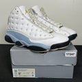 Jordan 13 Retro Blue Grey 8.5 (Moderately Worn Pre-Owned)JordanWhite/Yellow Ochre/Blue Grey/Black - Image 1