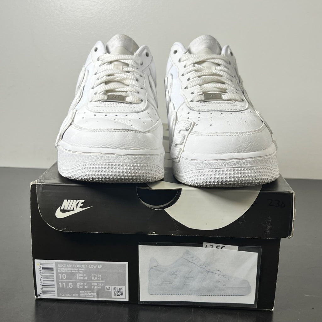 Nike Air Force 1 Low Cactus Plant Flea Market White (2024) 10 (Heavily Worn Pre-Owned)NikeWhite/White-Light Bone - Image 2