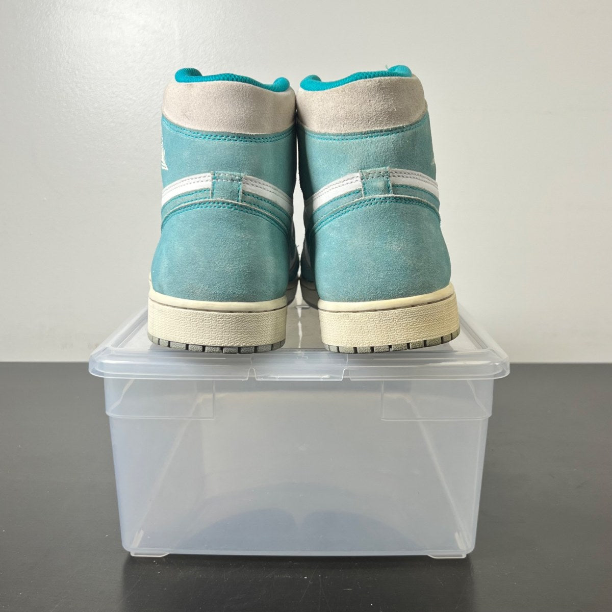 Jordan 1 Retro High Turbo Green 12 (Moderately Worn Pre-Owned)JordanTurbo Green/Sail-White-Light Smoke Grey - Image 6