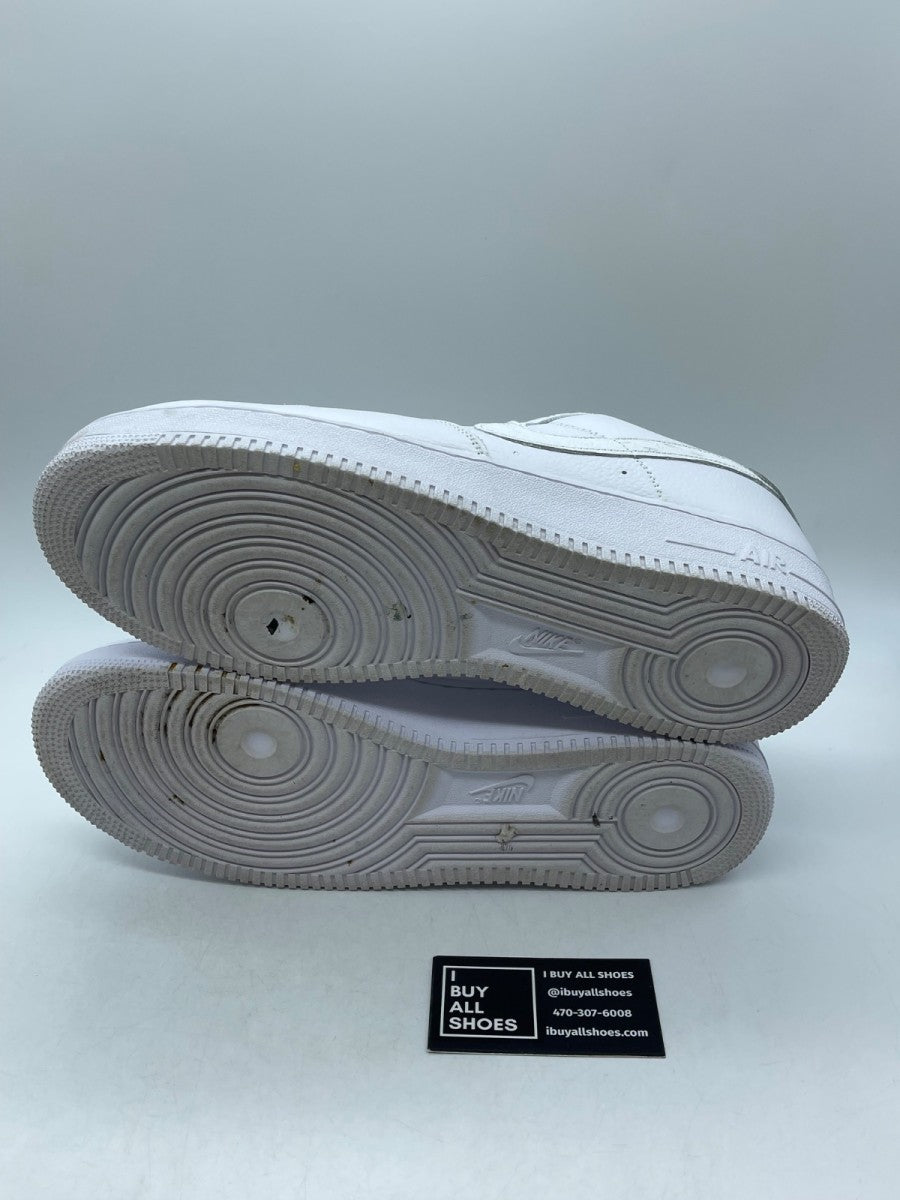 Nike Air Force 1 Low '07 Craft Quadruple White 13 (Moderately Worn Pre-Owned) - Image 7