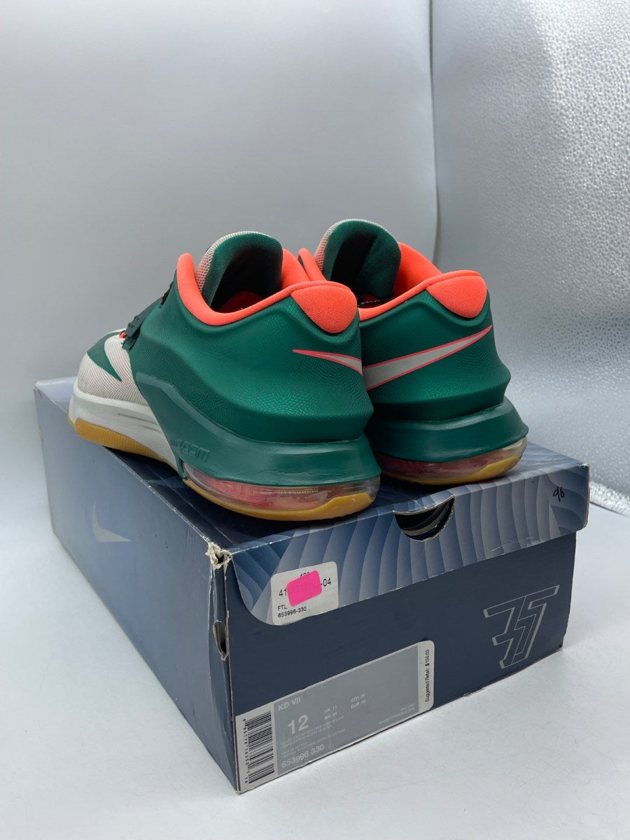 Nike KD 7 Easy Money 12 (Moderately Worn Pre-Owned)NikeMystic Green/Light Brown - Image 4