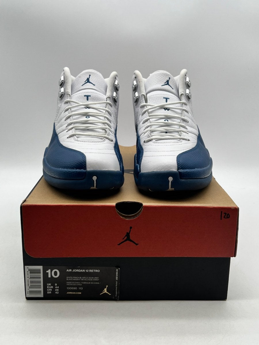 Jordan 12 Retro French Blue (2016) 10 (Lightly Worn Pre-Owned)JordanWhite/French Blue-Metallic Silver-Varsity Red - Image 2