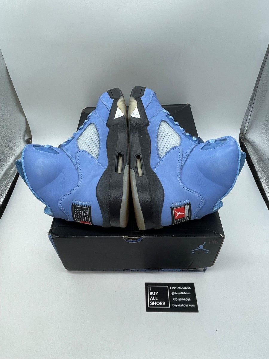 Jordan 5 Retro UNC University Blue 10.5 (Moderately Worn Pre-Owned) - Image 6