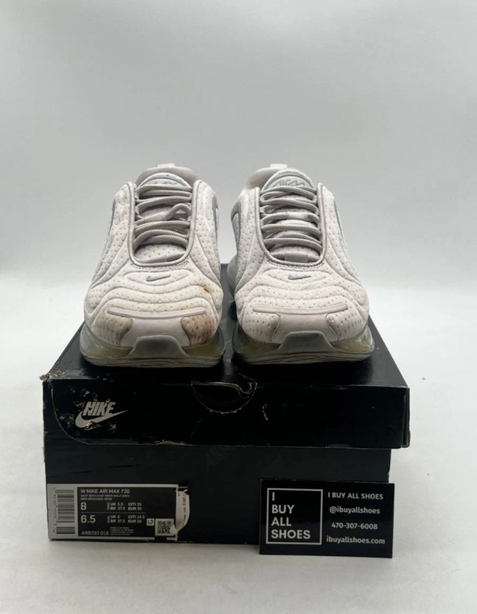 Nike Air Max 720 Grey Mesh (Women's) 8W (Heavily Worn Pre-Owned)NikeVast Grey/Wolf Grey-Vast Grey - Image 2