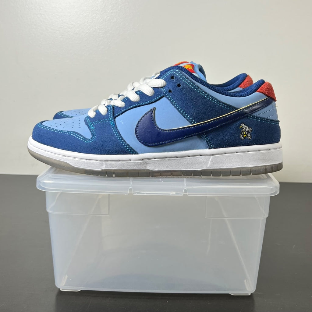 Nike SB Dunk Low Pro Why So Sad? 8 (Moderately Worn Pre-Owned)NikeCoastal Blue/Coastal Blue-Light Current Blue - Image 3