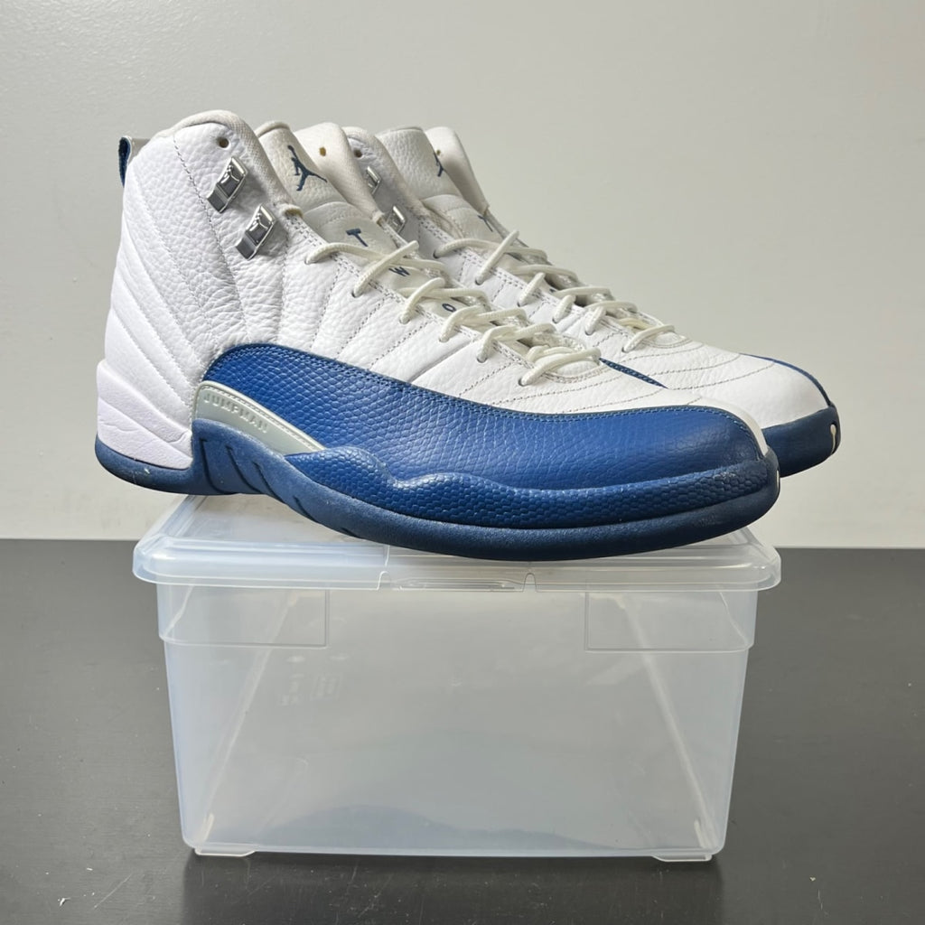 Jordan 12 Retro French Blue (2016) 11.5 (Moderately Worn Pre-Owned)JordanWhite/French Blue-Metallic Silver-Varsity Red - Image 1