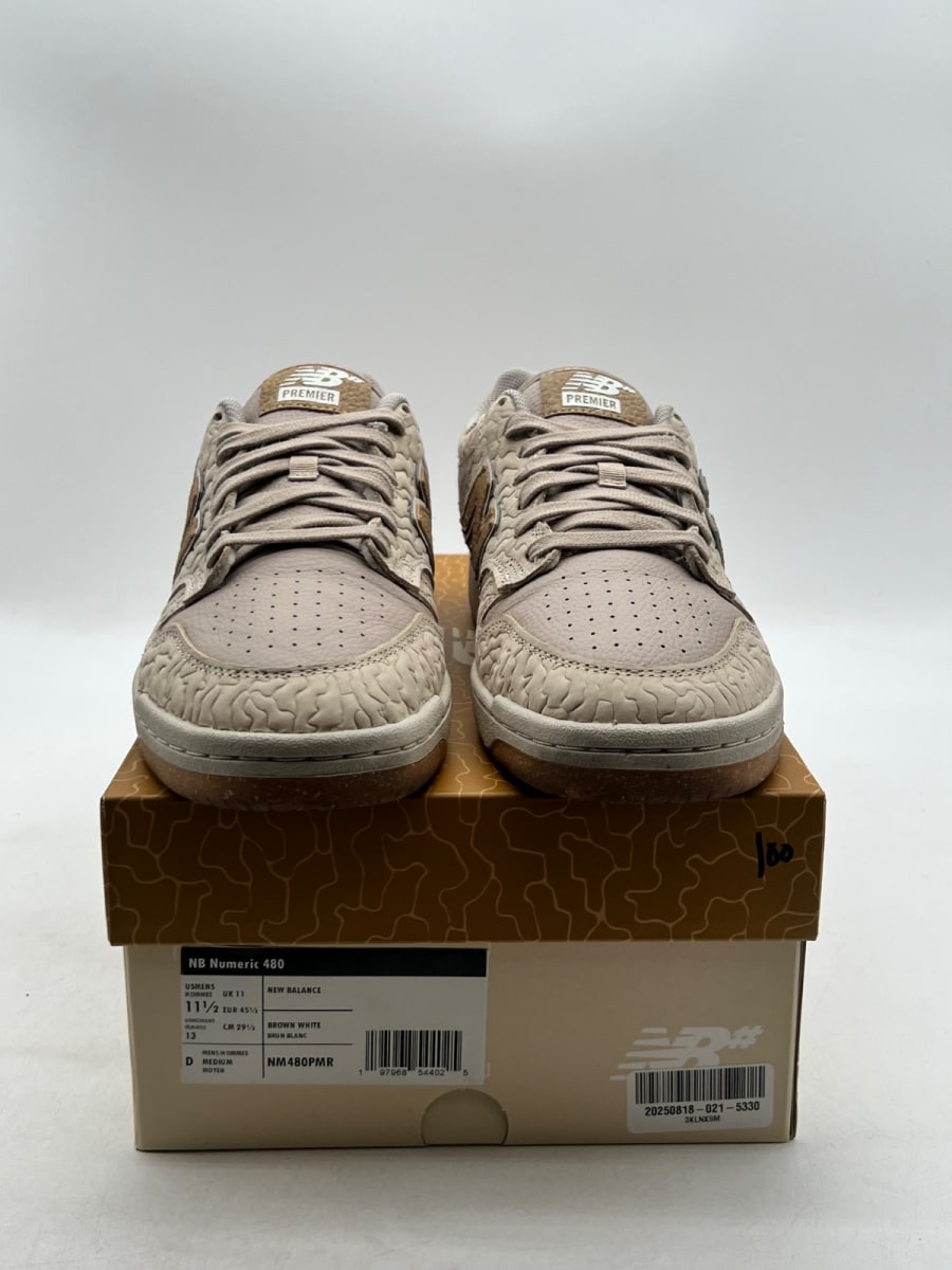 New Balance Numeric 480 Premier Morel Mushroom 11.5 (Lightly Worn Pre-Owned)New BalanceCream/Tan - Image 2