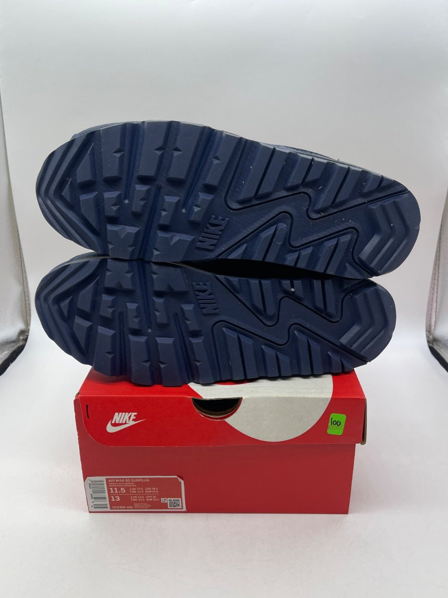 Nike Air Max 90 Surplus Midnight Navy 11.5 (Moderately Worn Pre-Owned)NikeMidnight Navy/Obsidian-Hyper Jade - Image 7