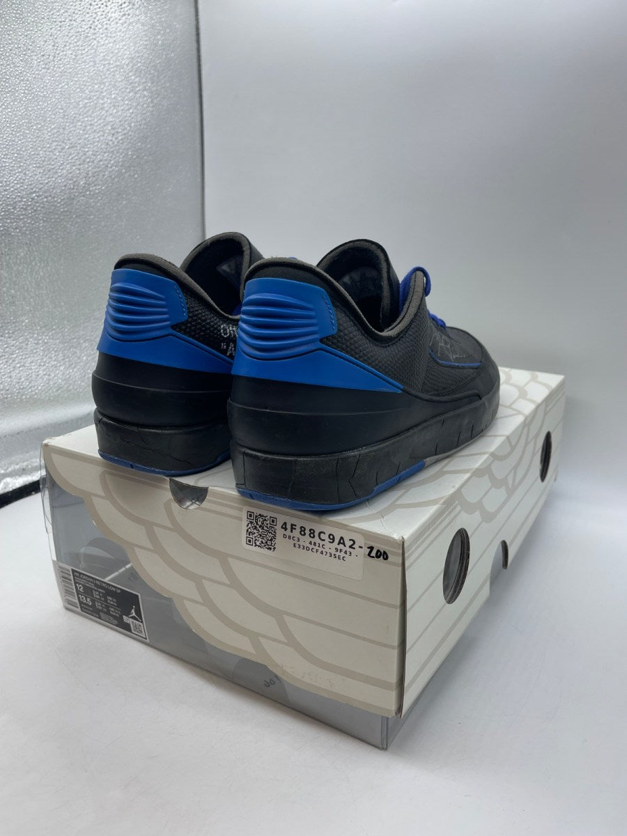 Jordan 2 Retro Low SP Off-White Black Blue 12 (Moderately Worn Pre-Owned)JordanBlack/Blue-Grey - Image 5