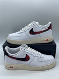 Nike Air Force 1 Low '07 LV8 Tartan Plaid White University Red 11.5 (Moderately Worn Pre-Owned)NikeWhite/Stadium Green/Pale Ivory/University Red - Image 1
