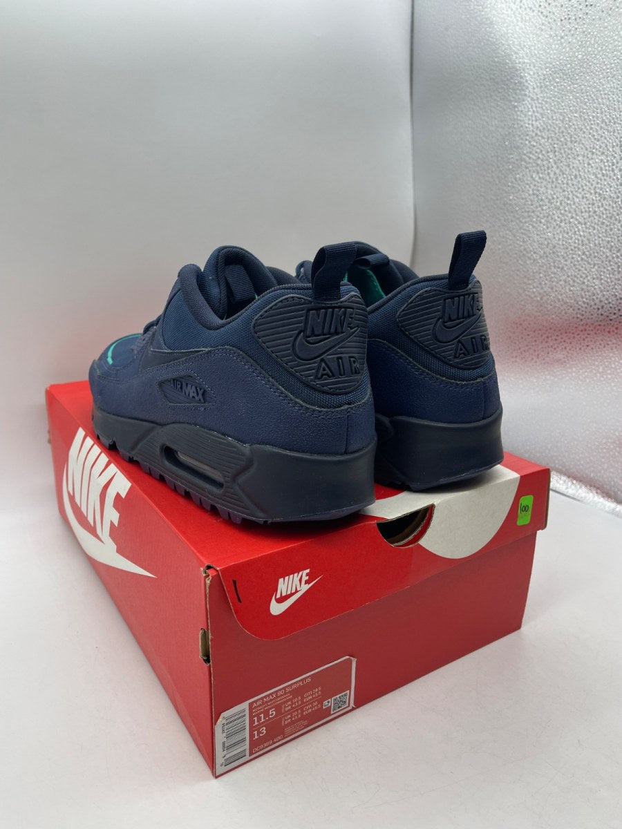 Nike Air Max 90 Surplus Midnight Navy 11.5 (Moderately Worn Pre-Owned)NikeMidnight Navy/Obsidian-Hyper Jade - Image 4