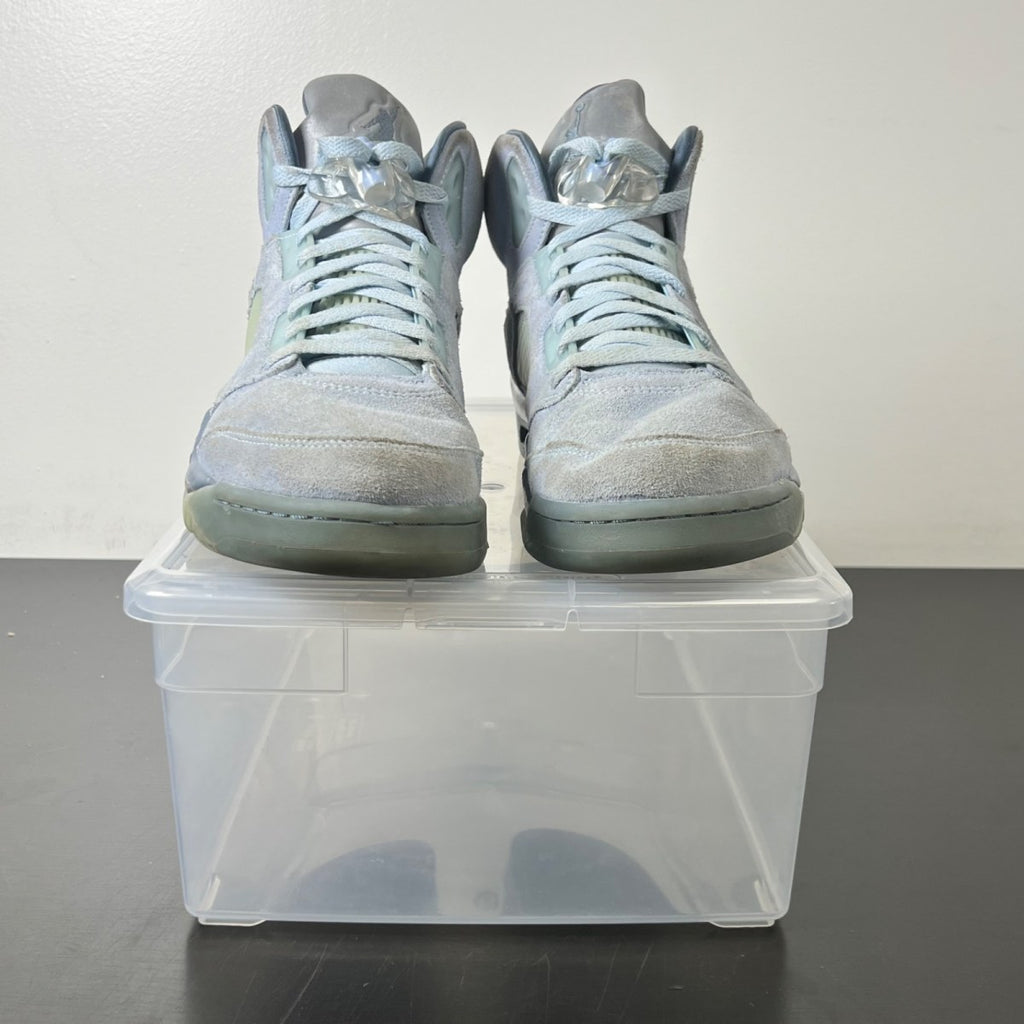 Jordan 5 Retro Bluebird (Women's) 11.5W (Heavily Worn Pre-Owned)JordanPhoto Blue/Football Grey-Metallic Silver-White - Image 2